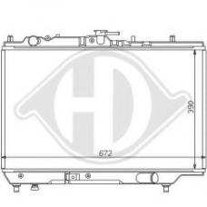 8120110 DIEDERICHS Радиатор, охлаждение двигателя
