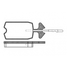P1343.04 WOKING Комплект тормозных колодок, дисковый тормоз