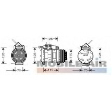 0600K074 VAN WEZEL Компрессор, кондиционер