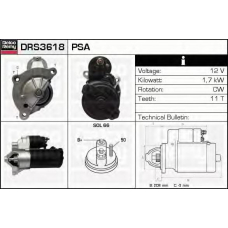 DRS3618 DELCO REMY Стартер