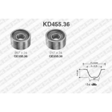 KD455.36 SNR Комплект ремня грм
