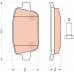GDB1709 TRW Комплект тормозных колодок, дисковый тормоз
