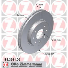 185.3951.00 ZIMMERMANN Тормозной диск