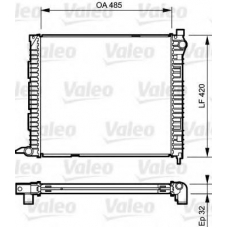 732400 VALEO Радиатор, охлаждение двигателя