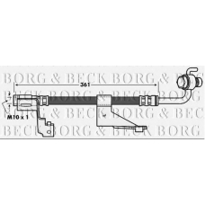 BBH6972 BORG & BECK Тормозной шланг