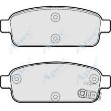 PAD1773 APEC Комплект тормозных колодок, дисковый тормоз