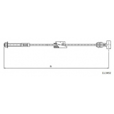 11.5452 CABOR Трос, стояночная тормозная система