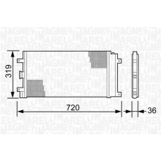 350203496000 MAGNETI MARELLI Конденсатор, кондиционер