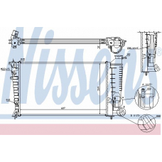 61343A NISSENS Радиатор, охлаждение двигателя