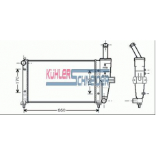 1714001 KUHLER SCHNEIDER Радиатор, охлаждение двигател