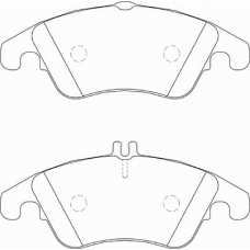 FD7302A NECTO Комплект тормозных колодок, дисковый тормоз