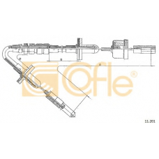11.201 COFLE Трос, управление сцеплением