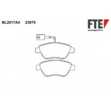 BL2017A4 FTE Комплект тормозных колодок, дисковый тормоз