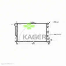 31-1589 KAGER Радиатор, охлаждение двигателя
