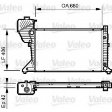 734875 VALEO Радиатор, охлаждение двигателя