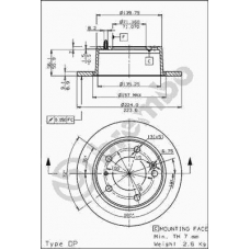 08.5352.10 BREMBO Тормозной диск