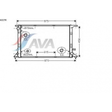 AI2290 AVA Радиатор, охлаждение двигателя