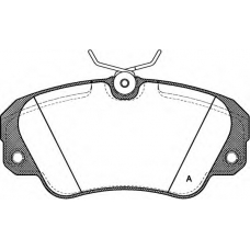 BPA0382.00 OPEN PARTS Комплект тормозных колодок, дисковый тормоз