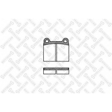 017 060-SX STELLOX Комплект тормозных колодок, дисковый тормоз