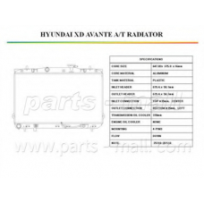 PXNDA-011 Parts mall Радиатор, охлаждение двигателя