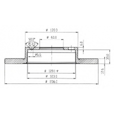 BDC3388 QH Benelux Тормозной диск