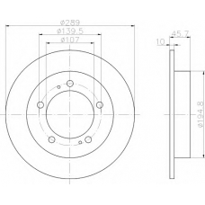 8DD 355 103-601 HELLA Тормозной диск