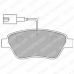 LP1722 DELPHI Комплект тормозных колодок, дисковый тормоз