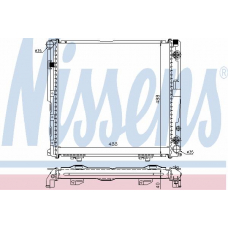 62763A NISSENS Радиатор, охлаждение двигателя