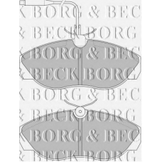 BBP1719 BORG & BECK Комплект тормозных колодок, дисковый тормоз