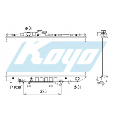 PA010772 KOYO P-tank corrugate-fin ass'y