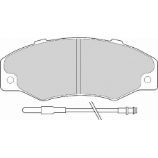 FD6089A NECTO Комплект тормозных колодок, дисковый тормоз