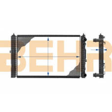 2110225 BEHR Radiator