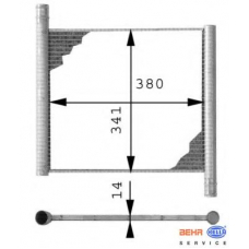 8MK 376 712-551 HELLA Радиатор, охлаждение двигателя