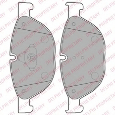 LP2189 DELPHI Комплект тормозных колодок, дисковый тормоз