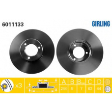 6011133 GIRLING Тормозной диск