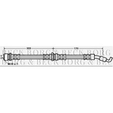 BBH7198 BORG & BECK Тормозной шланг