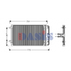 522600N AKS DASIS Конденсатор, кондиционер