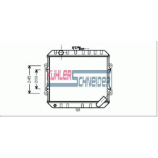 0500401 KUHLER SCHNEIDER Радиатор, охлаждение двигател