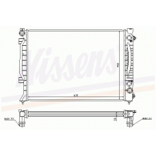 60422 NISSENS Радиатор, охлаждение двигателя