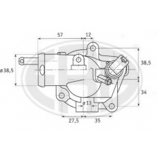 350101 ERA Термостат, охлаждающая жидкость