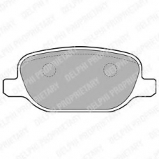 LP1845 DELPHI Комплект тормозных колодок, дисковый тормоз