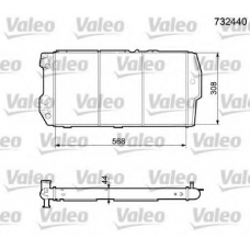 732440 VALEO Радиатор, охлаждение двигателя