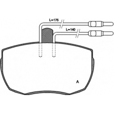 BPA0056.04 OPEN PARTS Комплект тормозных колодок, дисковый тормоз