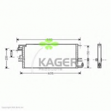 94-6338 KAGER Конденсатор, кондиционер