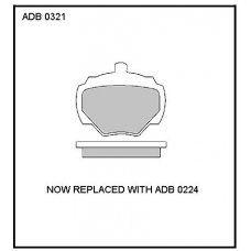 ADB0321 Allied Nippon Тормозные колодки