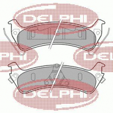 LP1635 DELPHI Комплект тормозных колодок, дисковый тормоз