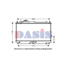 510103N AKS DASIS Радиатор, охлаждение двигателя