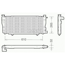 DRM21012 DENSO Радиатор, охлаждение двигателя