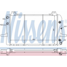 62204 NISSENS Радиатор, охлаждение двигателя