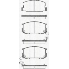 8110 13842 TRISCAN Комплект тормозных колодок, дисковый тормоз